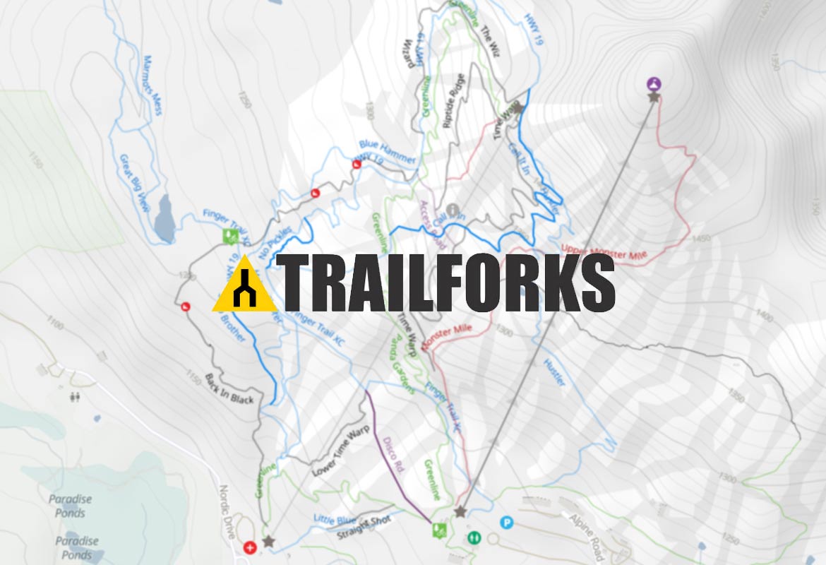 Trailforks on Mt Washington