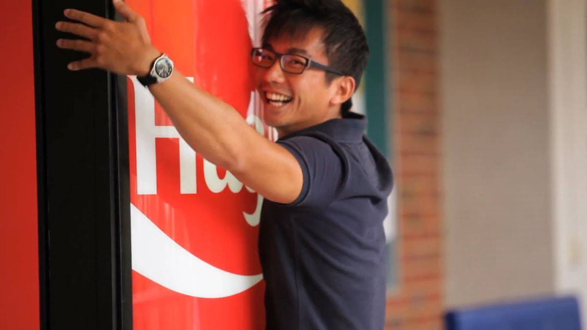 Coke Hug Machine