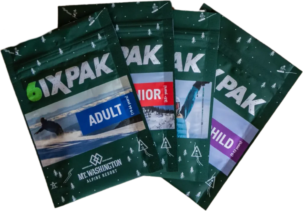 A fan of 6IXPAK lift ticket packs