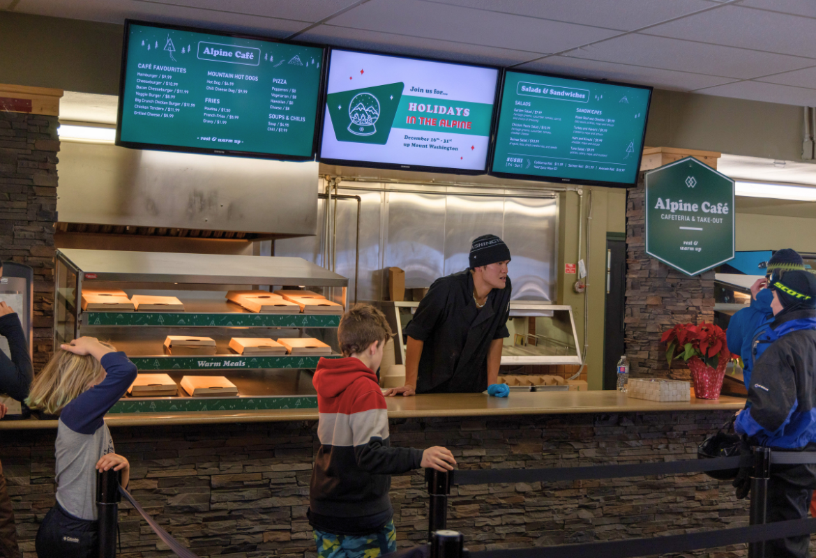 Alpine Cafeteria counter