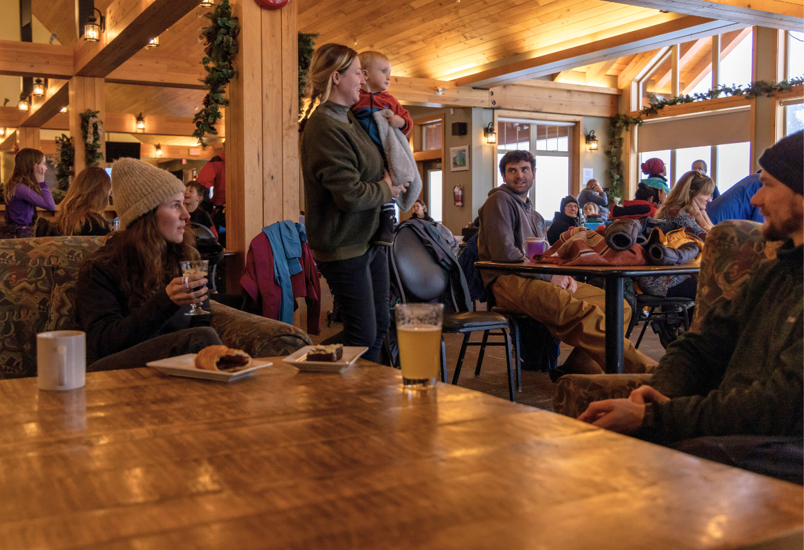 Après at the Nordic Centre cafe