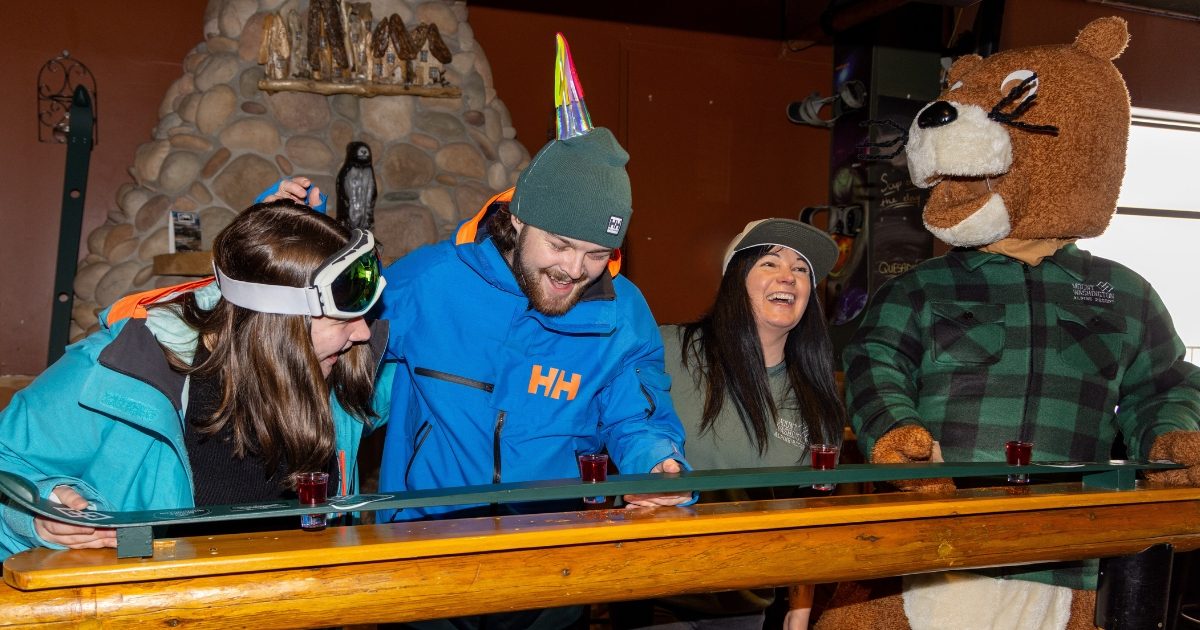 The new Shot Ski at Ted's Bar & Grill
