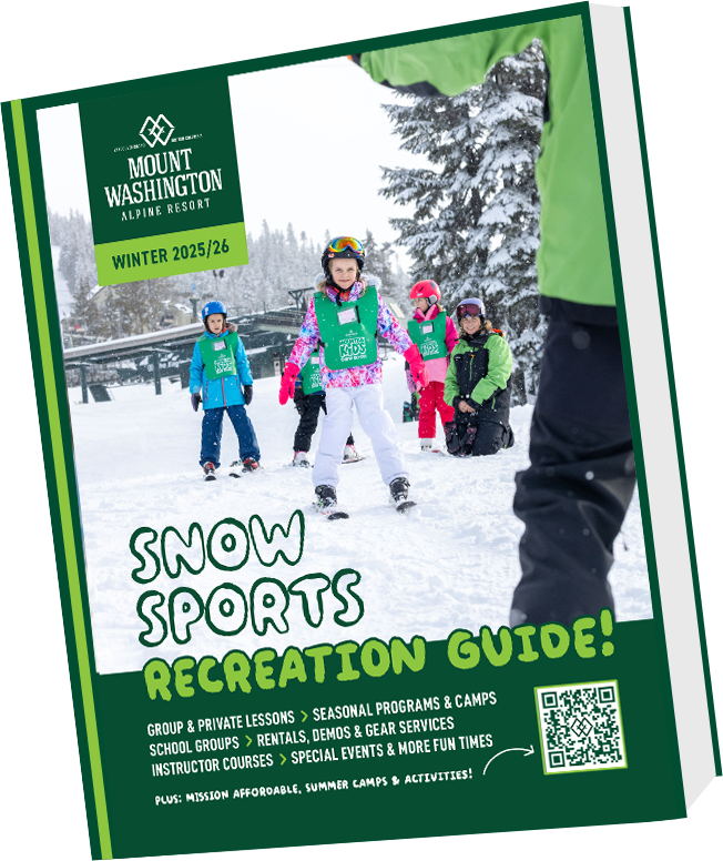 2025/26 Snow Sport Recreation Guide cover