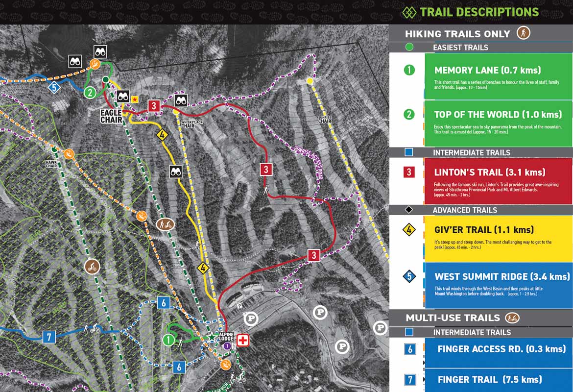 Summer Hiking Map