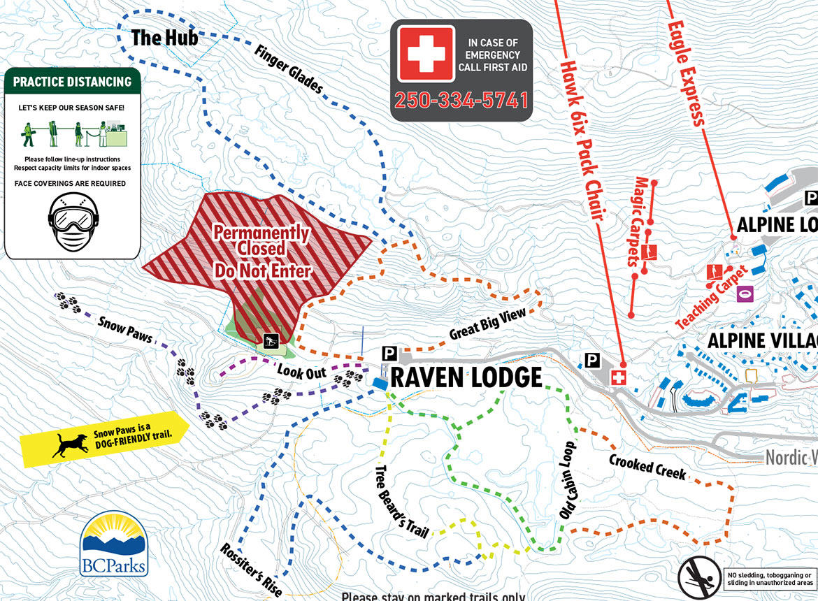 Snowshoe Trail Map