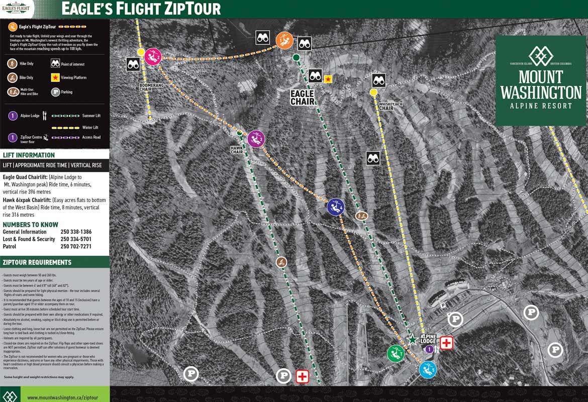 Ziptour map