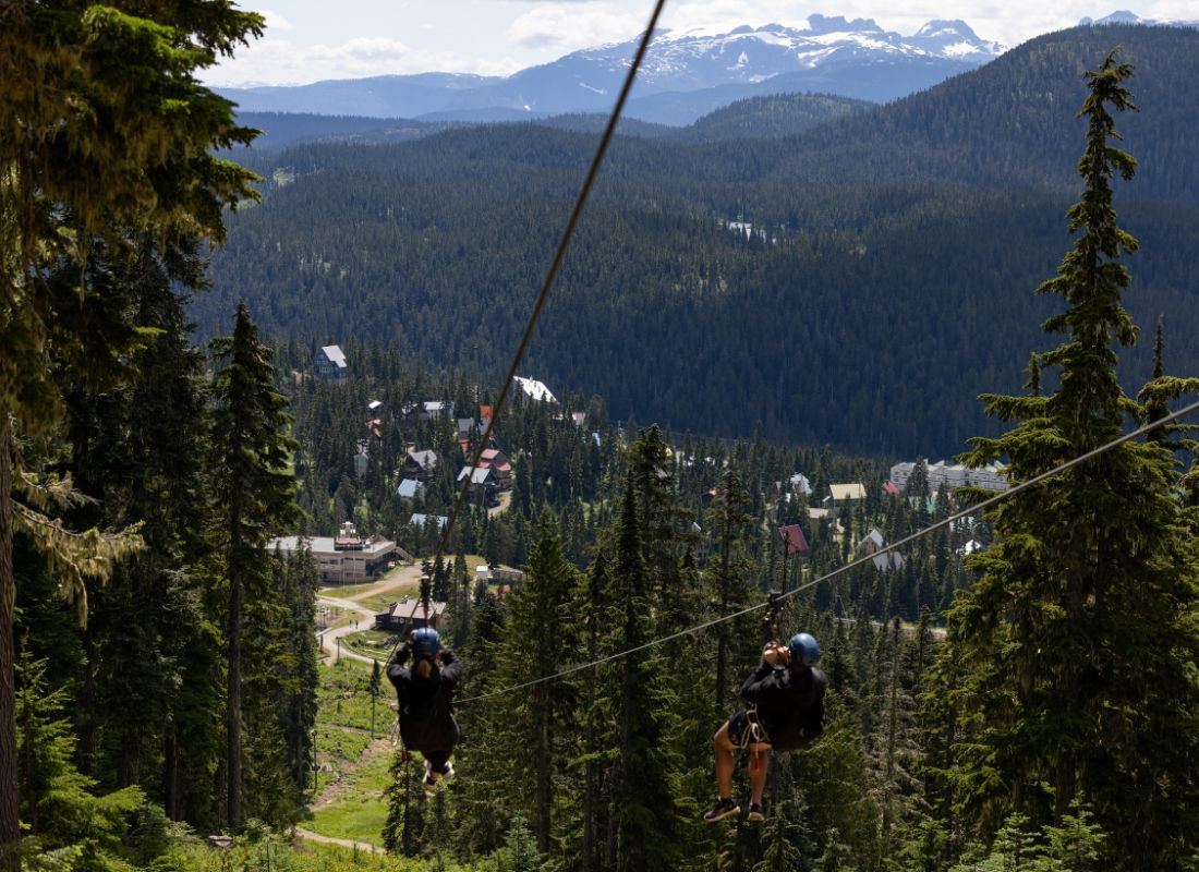 Riders enjoying the summer scenic chairlift