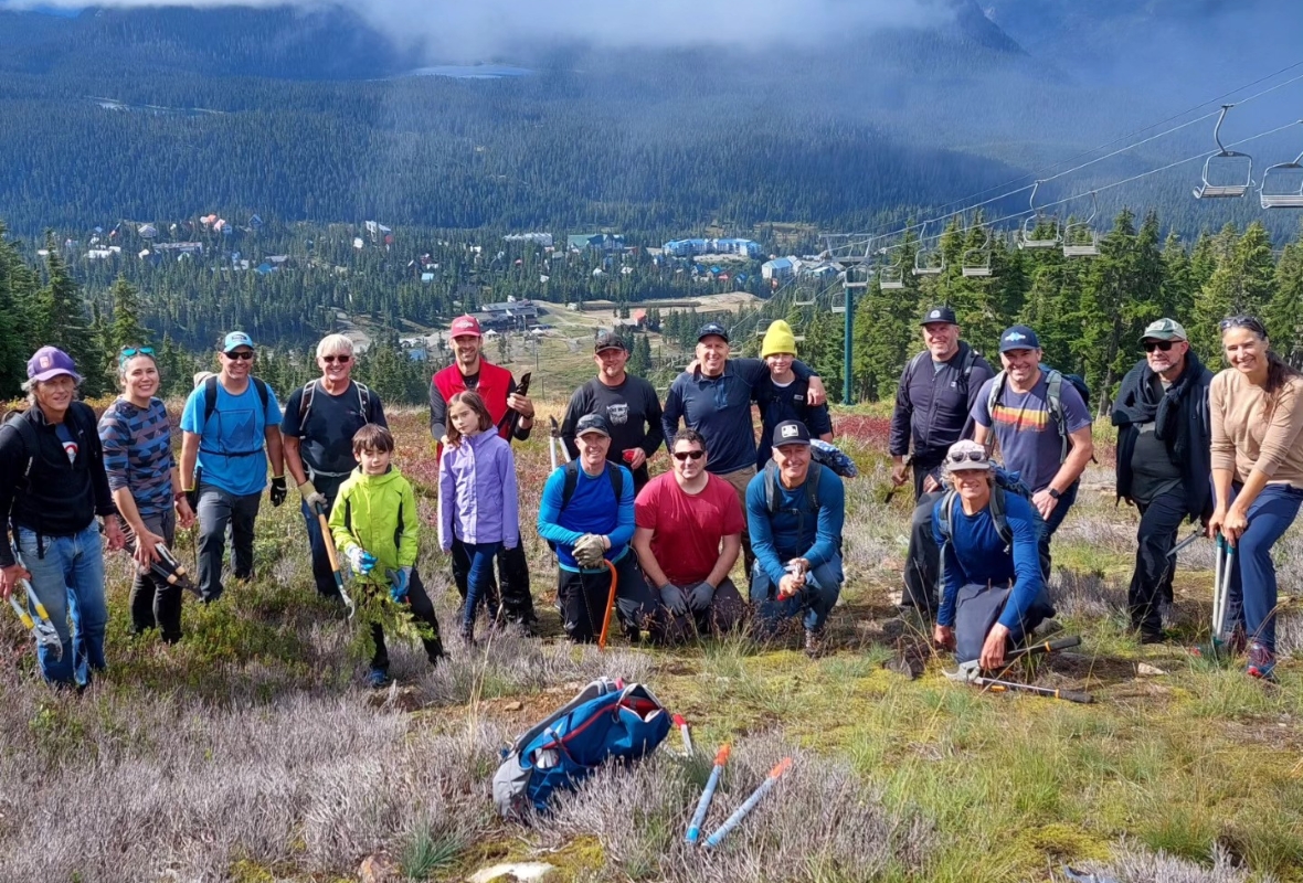 Summer grooming crew at Mount Washington