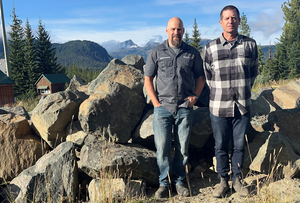 Mike Manara with Colin Koszman of Mosaic Forest Management