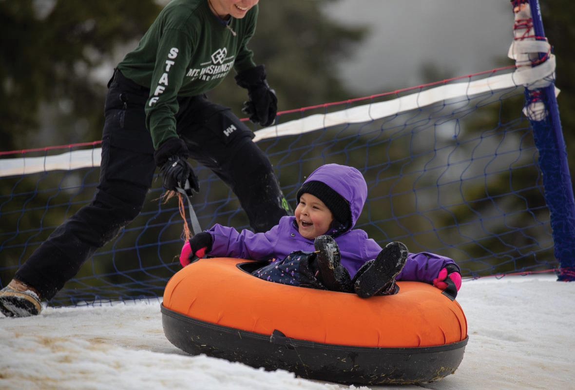 Family tubing together