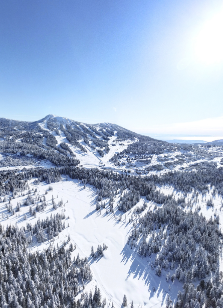Aerial overview of Mount Washington Alpine Resort