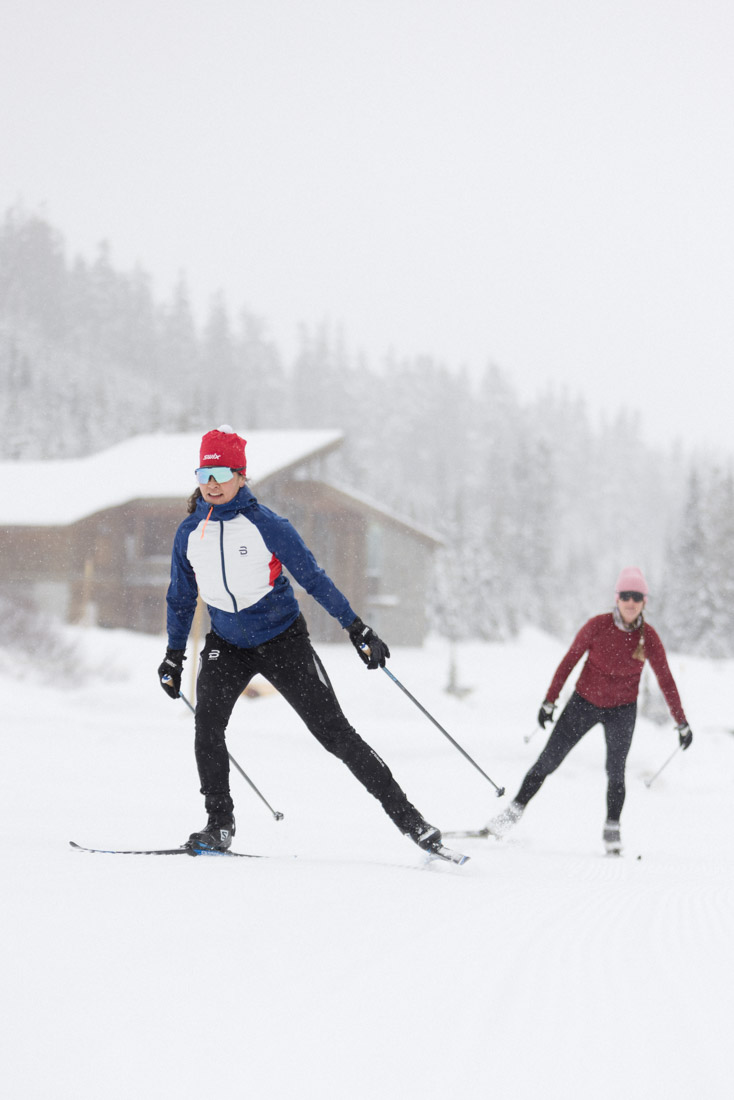 Cross-country skier at the Mount Washington Nordic Centre