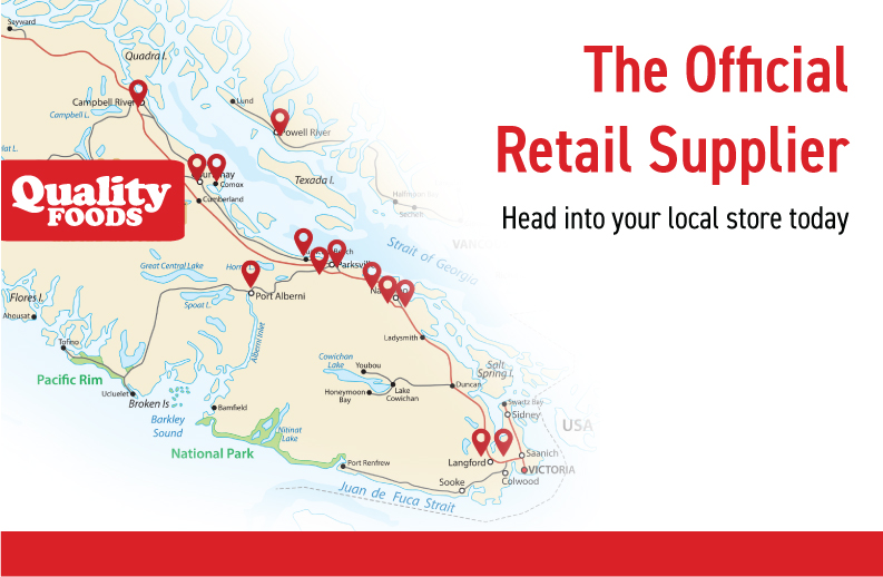 Quality Foods store locations across Vancouver Island